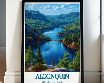 Algonquin Scenery Artwork – Explore the Beauty of Ontario - Algonquin Lake Views – Artistic Travel Prints for Home Decor
