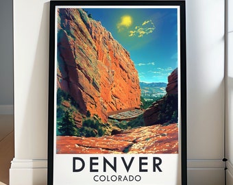 Denver Prints -  Denver Framed Art - Red Rocks Amphitheatre Wall Art - Colorado Posters - Red Rocks Amphitheatre Framed Poster