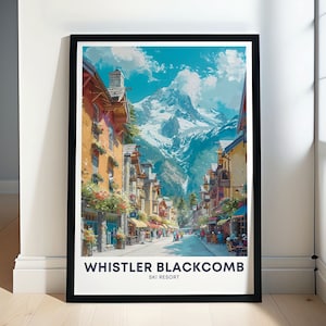 Whistler Ski Resort Posters - Whistler Village Art - Ski Posters & Personalized Gifts  - Ski Prints and Wall Art