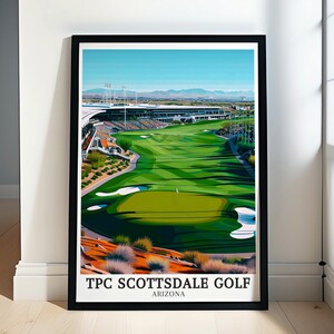 TPC Scottsdale Golf Wandkunst - TPC Scottsdale&#39;s Stadion Platz Dekor - TPC Scottsdale Golf Poster -Arizona Wand Kunst