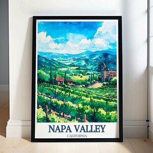 Napa Valley Travel Prints - Napa Valley Vineyards and Vaca Mountains Art - Napa Valley Gift - The Mayacamas Print