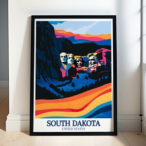 South Dakota Travel Art - Mount Rushmore National Memorial Black Hills South Dakota Artwork - South Dakota Poster - Mount Rushmore Decor
