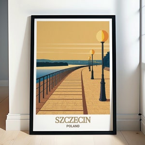 Szczecin Posters - Wały Chrobrego Art Prints - Polish Coastal Landmarks - Wały Chrobrego Posters - Szczecin Art Collection