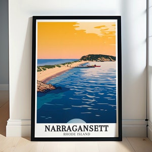 Narragansett Poster - Narragansett Kunst - Rhode Island Print - Narragansett Druck - Rhode Island Print - Narragansett Leinwand