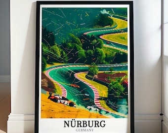 Nürburg Print - Framed Nürburgring Poster - Nordschleife Print - Nürburg Print - Nürburg Framed Print - Nürburg Canvas - Nürburg Wall Art