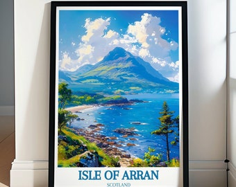 Isle of Arran Art - Isle of Arran Poster - Isle of Arran Print -Arran Travel Poster -Arran Wall Art -Isle of Arran Decor -Arran Travel Print
