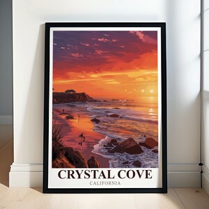 Crystal Cove  Travel Print -  Crystal Cove Beach Artwork - Crystal Cove Beach Art - California Gift - Crystal Cove Beach Decor
