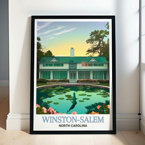 Winston-Salem Wall Art - Framed Reynolda House Museum of American Art Poster - Winston-Salem Poster - Winston-Salem Canvas Print