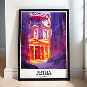 Petra Travel Print - The Treasury Print und Petra Dekor für Ihr Zuhause - The Treasury Art für Jordanien Reiseliebhaber - Jordanien Wandkunst