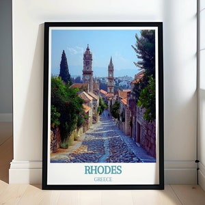 Explorez la vieille ville de Rhodes - Décorations et impressions sur la vieille ville de Rhodes (site du patrimoine mondial de l'UNESCO) - Des cadeaux parfaits pour les amateurs de voyage