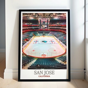 San Jose Art Collection - SAP Center-reisposters - California Scenic Prints - San Jose Wall Art - San Jose Art Print