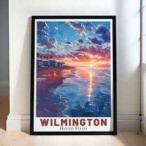 Wilmington Travel Print - Wilmington Wall Art and Travel Prints for Every Explorer - Gifts of Inspiration: From Battleship North Carolina