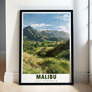Art mural Malibu - Malibu et Creek State Park - Impressions d&#39;art en Californie et Malibu - Cadeaux de voyage en Californie
