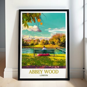 Abbey Wood Poster - Framed Bostall Gardens Print - Abbey Wood Canvas Print - Abbey Wood Wall Art - Abbey Wood Gifts - Abbey Wood Souvenir