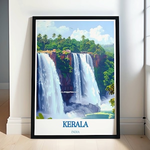 Kerala Colorful Art Prints - Liven Up Your Space with Vibrant Indian Themes - Kerala Poster Collection
