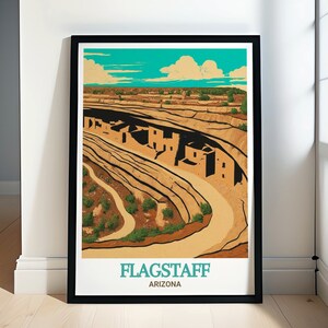 Flagstaff Poster - Walnut Canyon National Monument Art - Flagstaff Print - Flagstaff Wall Art - Flagstaff Framed - Flagstaff Canvas