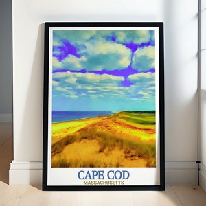 Cape Cod Drucke - Küsten Kunst Dekor - Cape Cod Reiseposter - Cape Cod Kunstsammlung - Küsten Poster Drucke - National Sea Unier Dekor