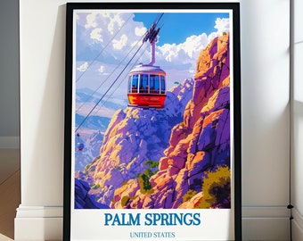 Palm Springs Print - Palm Springs Aerial Tramway Art - Palm Springs Poster -Palm Springs Canvas - Palm Springs Wall Art -Palm Springs Framed