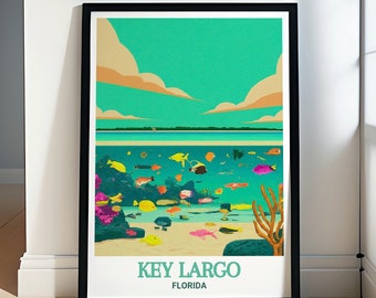 Key Largo Wall Art - John Pennekamp Coral Reef State Park Wall Art - Key Largo and John Pennekamp Coral Reef Art - Key Largo Travel Poster