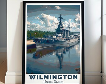 Wilmington Poster - Battleship North Carolina Print - Wilmington Framed Print - Wilmington Canvas Print - Wilmington Wall Art