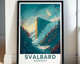 Svalbard Wall Art - Svalbard Poster - Svalbard Gift - Svalbard Framed - Svalbard Art - Svalbard Print - Svalbard Global Seed Vault