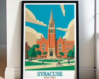 Syracuse Artwork - Syracuse Print - Syracuse Poster - Syracuse University Art Print - Syracuse Wall Art - Syracuse Gift - Syracuse Decor