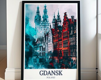 Gdańsk Wall Art - Gdańsk Art and Decor -  St. Marys Church Poster for Home Decor - Gdańsk Old Town St. Marys Church Art