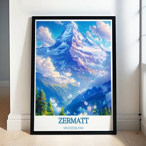 Zermatt Wall Art Collection -  Zermatt Travel Prints - Alpine Grandeur of Zermatt Posters