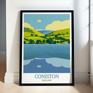 Coniston Travel Art-  Coniston Water Art Collection - Coniston Water Travel Posters - Lake District Scenic Prints