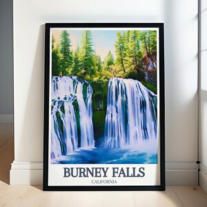 Burney Falls Wall Art - McArthur-Burney Falls Memorial State Park  Poster - Burney Falls Prints -  California Artwork and Travel Gifts
