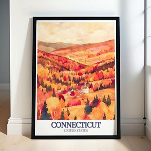 Connecticut Wall Art - Litchfield Hills New England Town Poster - Litchfield Hills Travel Prints for Any Occasion - Connecticut Wall Art