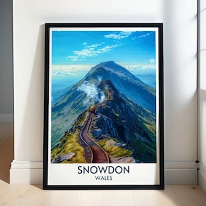 Snowdonia e Tryfan: magnifici poster di viaggio in Galles - Montagne gallesi con le nostre stampe artistiche di Snowdonia e Tryfan