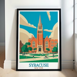 Syracuse Artwork - Syracuse Print - Syracuse Poster - Syracuse University Art Print - Syracuse Wall Art - Syracuse Gift - Syracuse Decor