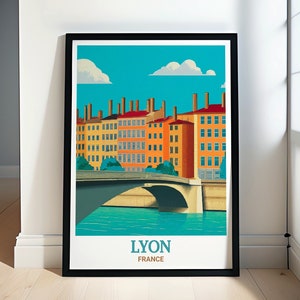 Lyon Art Collection - Vieux Lyon Travel Posters -  France Cultural Decor - Vieux Lyon Travel Canvas Wall Art