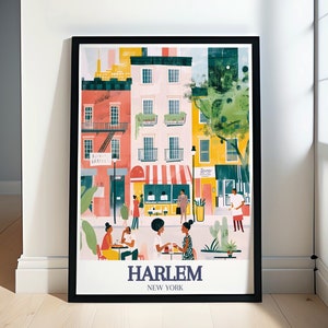 Harlem Wall Art - Framed Harlem Print - 125th Street Print - Harlem Poster - 125th Street Poster - Harlem Travel Print - Harlem Canvas