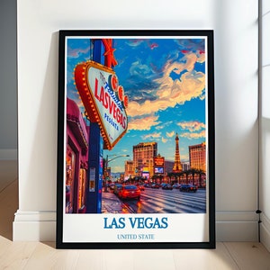 Las Vegas Art Collection - Iconic Cityscapes and Neon Nights - Travel Inspired Nevada Art Gifts