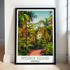 Fitzroy Island Travel Print - Secret Garden Walking Trail Art from Fitzroy Island Decor - Fitzroy Island Secret Garden Walking Trail Poster