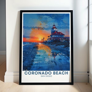 Coronado-reiscadeau - Decor Hotel de Coronado - Coronado-poster - Coronado-afdruk