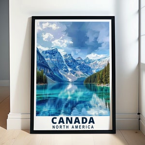 Canada Lake Louise Poster Jewel of the Rockies Lake Louise Print