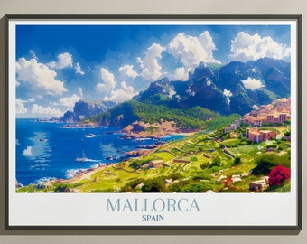 Palma de Mallorca Canvas Art - Vibrant Spain Travel Prints - Explore Spanish Culture and Landscapes