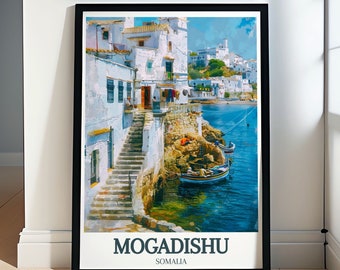 Mogadishu Wall Art - Framed Liido Beach Poster - Somalia Wall art - Somalia Canvas Print - Mogadishu Poster - Somalia Poster - Somalia Print