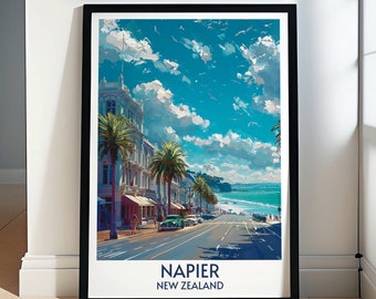 Poster Napier - Art Napier - décoration Napier - art défilé marin - art mural Napier - impression voyage Napier - déco défilé marin - oeuvre d'art Napier