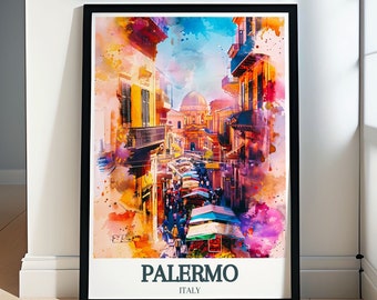 Palermo Art - La Vucciria Poster - Vucciria Market Art - Palermo Print - La Vucciria Wall Art - Palermo Travel Art - Palermo Poster
