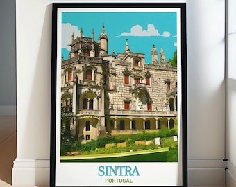 Sintra Prints Collection - Sintra Quinta da Regaleira Travel Posters - Portugal Travel Wall Art - Portugal Cultural Decor