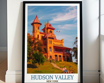 Hudson Valley Travel Print - Olana State Historic Site Art Prints - Hudson Valley and Olana State Historic Site Posters