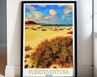 Fuerteventura Wall Art - Framed Corralejo Natural Park Print - Fuerteventura Poster - Fuerteventura Canvas Print - Fuerteventura Travel Gift
