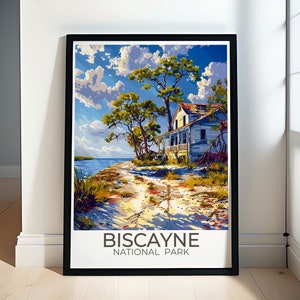 Biscayne National Park Art Collection - Maritime Heritage Trail Poster - Biscayne Florida Travel Print