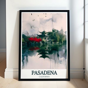 Pasadena Poster - Huntington Library Print - Liu Fang Yuan Chinese Garden Print - Pasadena Print - Pasadena Frame - Pasadena Canvas