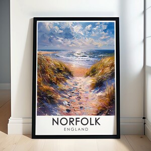 Norfolk Coast Travel Print -  Cromer Pier Travel Poster - Norfolk Coast Decor  - Cromer Pier with Norfolk Coast Prints