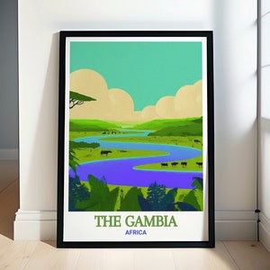 The Gambia Wall Art - River Gambia National Park Print - Gambia Print - River Gambia Framed Print - Gambia Canvas Print -River Gambia Poster